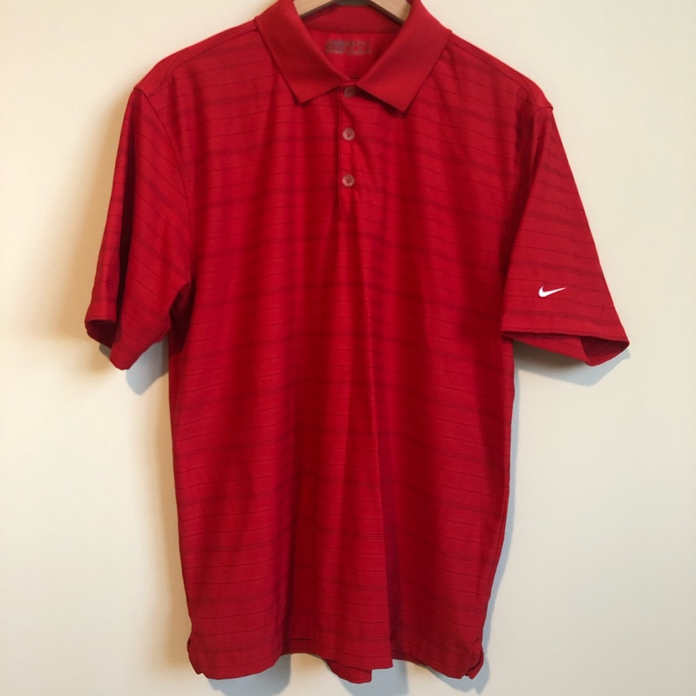 Red Nike Golf Polo - Size Medium